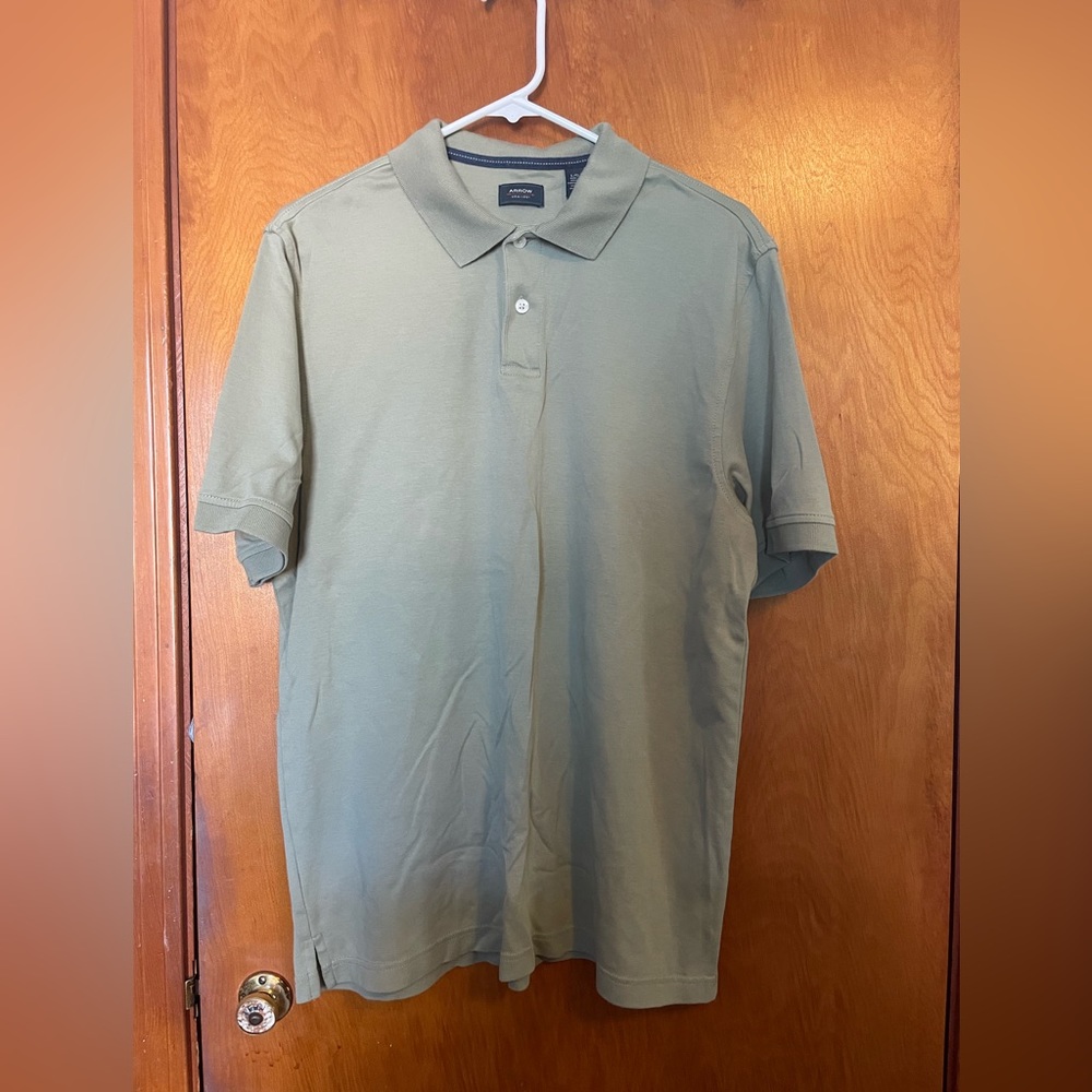 Arrow Green Mens Polo Size L